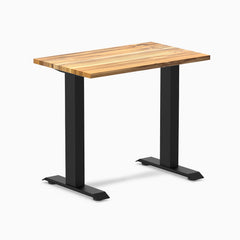 Desky fixed mini hardwood teak 800mm in black legs