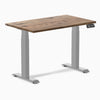 Desky dual mini hardwood natural walnut 1000mm in gray