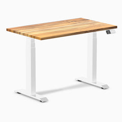 Desky dual mini hardwood teak 1000mm in white