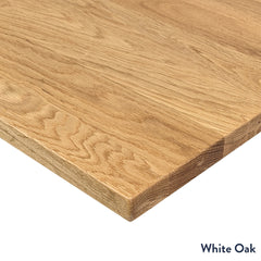 white oak desktop finish
